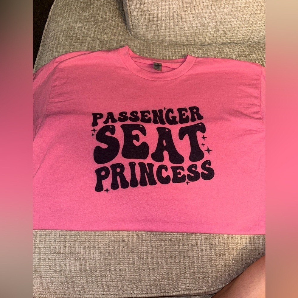 Cute pink passenger seat princess t shirt NWOT